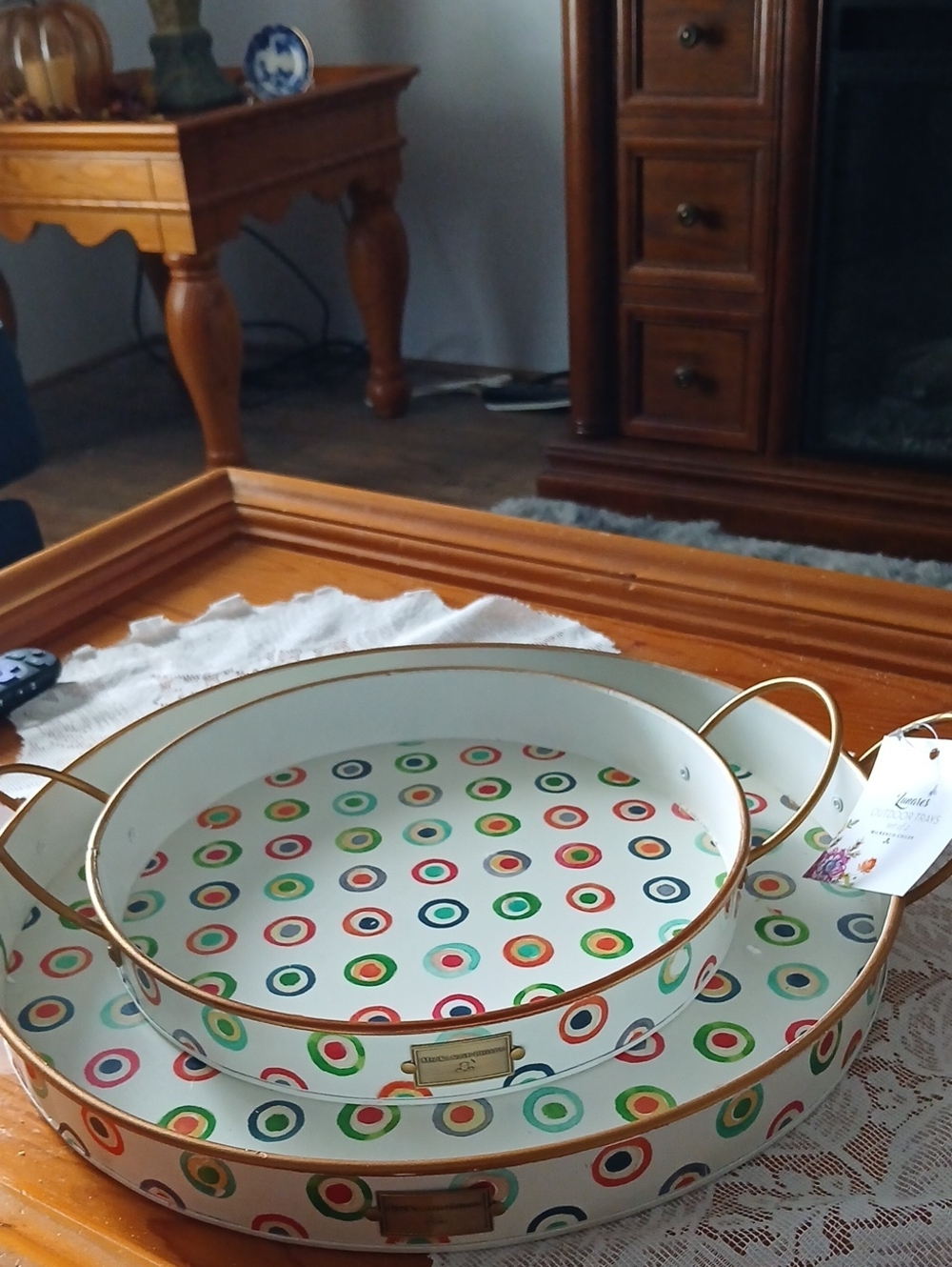 Mackenziey Childs Serving Trays. Set Of 2